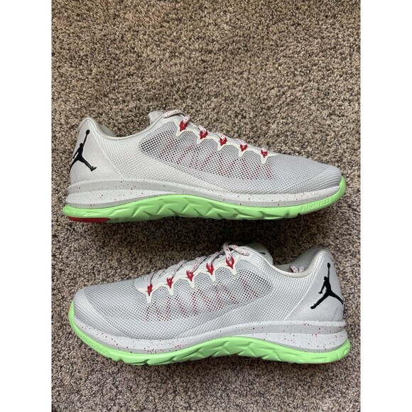 Nike Air Jordan Flight Runner 2 Gray Green Size 15 Men's - Picture 1 of 9